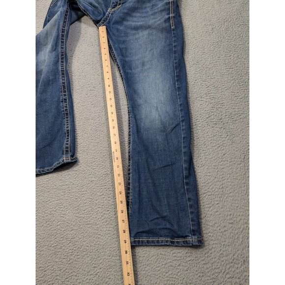 Wrangler 20X Style 42 Vintage Boot Jeans Mens 32x32 (Meas 31x29.5) Western Blue - Picture 12 of 16